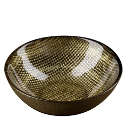 Set di 2 ciotole nere e oro