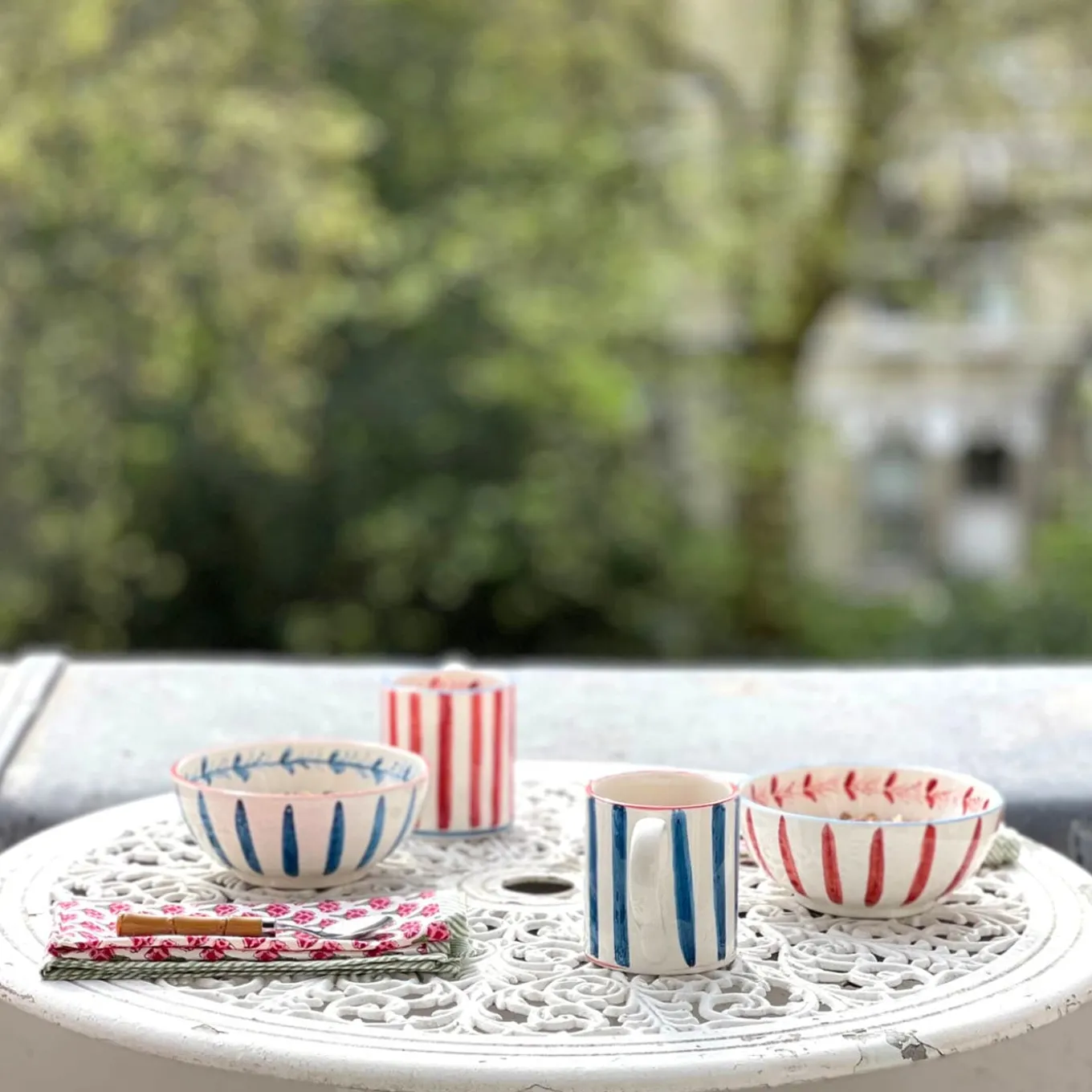 Set di 6 ciotole per la colazione e l'insalata piccola