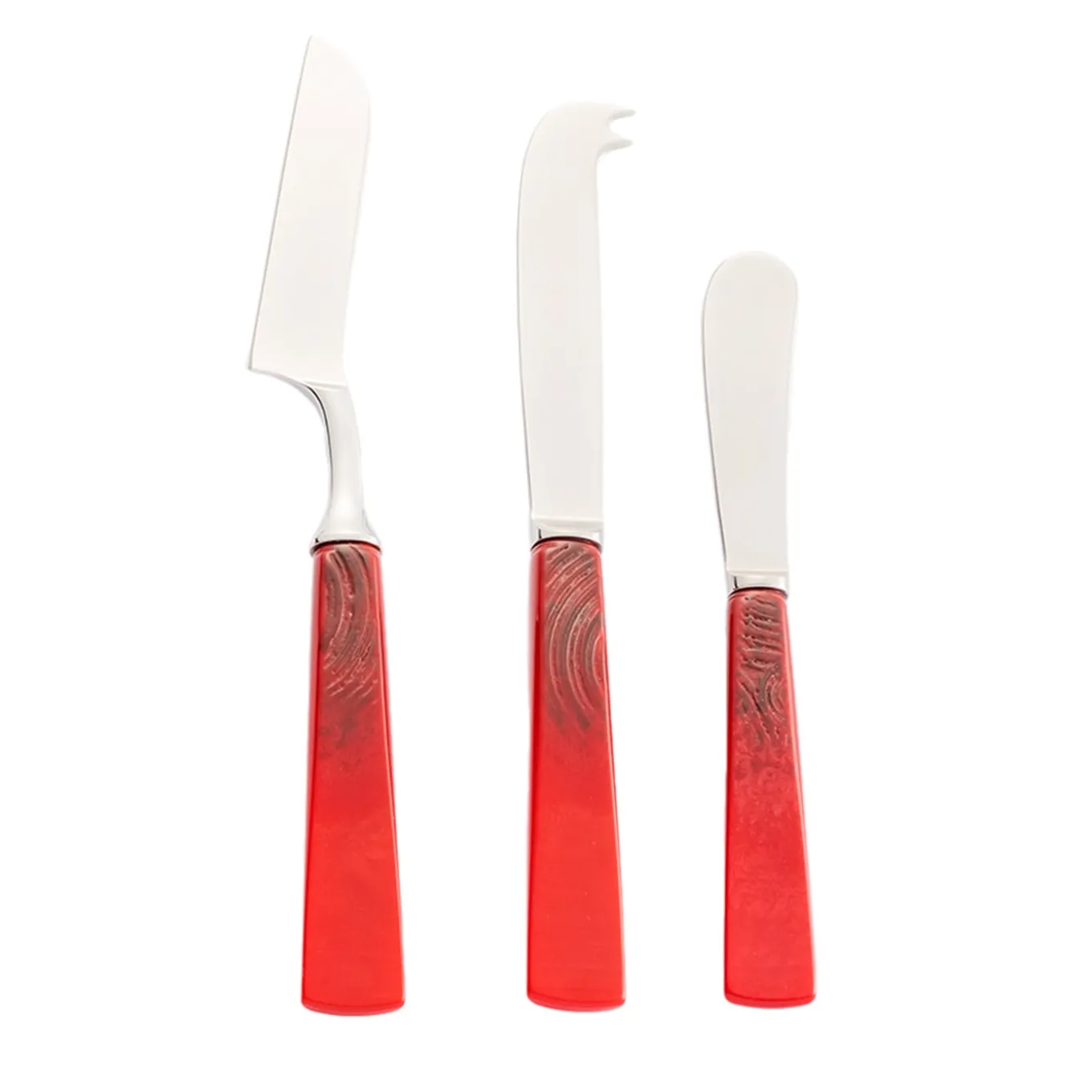 Set di 3 coltelli da formaggio Katai Red
