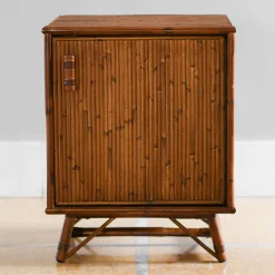 Set Di 2 Comodini a 1 anta In Bambù