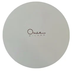 Set di 4 copripiatti piccoli in velluto oro con supporto in legno