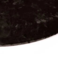 Set di 4 copripiatti piccoli in velluto marrone con supporto in legno