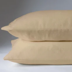 Set di 2 federe Kanapa giallo tenue