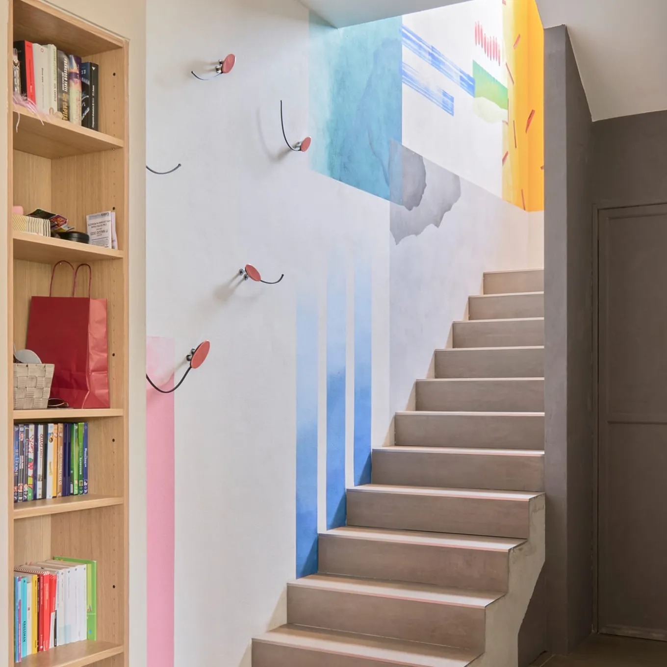 Set di 6 Ganci in Ceramica Policroma e Metallo Divertissement