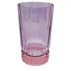 Set di 2 grandi bicchieri tumbler rosa-viola con base di Duccio