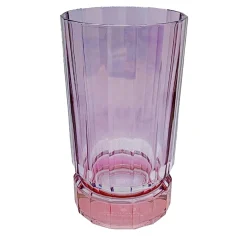Set di 2 grandi bicchieri tumbler rosa-viola con base di Duccio