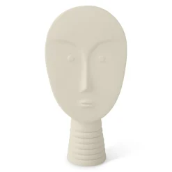 Set di 4 maschere decorative bianche e grigie