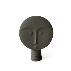 Set di 4 maschere decorative bianche e grigie