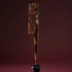 Set di 2 pettinini per capelli con coda e impugnatura