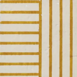 Set di 44 piastrelle bianche e gialle Alfabeto di Margherita Rui