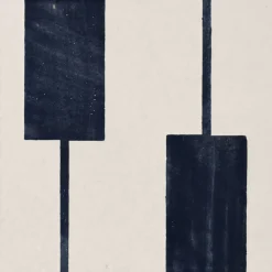 Set di 44 piastrelle bianche e blu Alfabeto di Margherita Rui