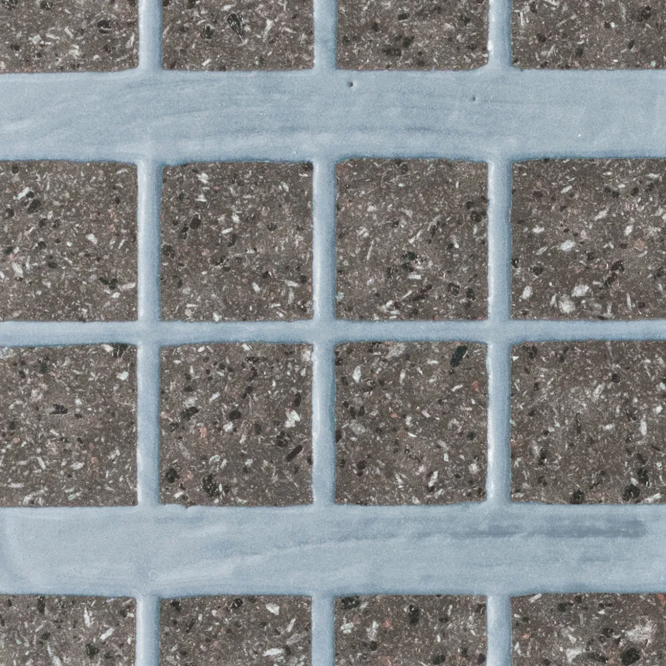 Set di 44 piastrelle blu e grigie Alfabeto di Margherita Rui