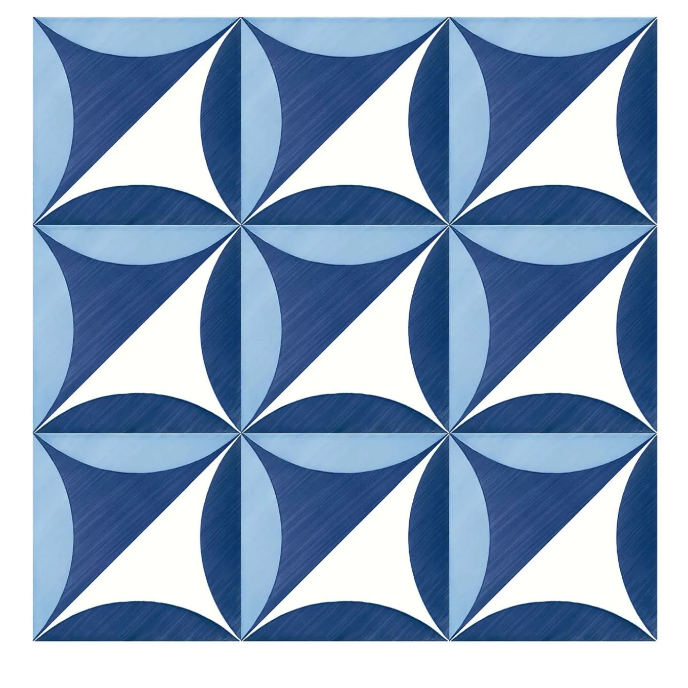 Set di 25 piastrelle Blu Ponti Decorazione Tipo 27 di Gio Ponti