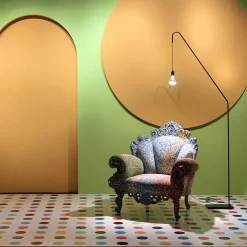 Set di 25 piastrelle Dot 8 Puntini Collection Yellow di Alessandro Mendini