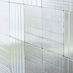 Set di 44 piastrelle grigie Righe di Margherita Rui