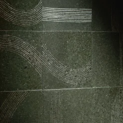 Set di 25 piastrelle verdi Scie di Margherita Rui