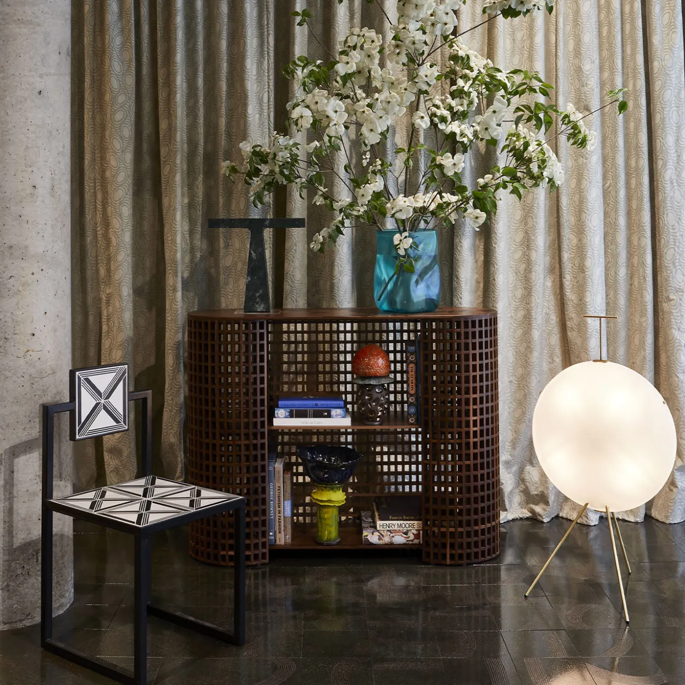 Set di 25 piastrelle verdi Scie di Margherita Rui