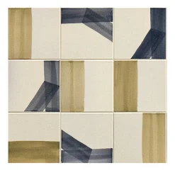 Set di 45 piastrelle verdi e blu Tracce di Margherita Rui