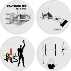 Set di 4 piatti Bauhaus Mix