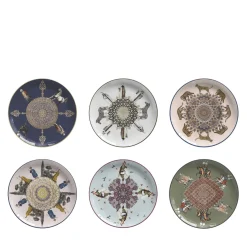 Set di 6 piatti da dessert in porcellana Costantinople B