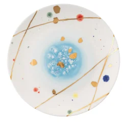 Set di 2 piatti da dessert in cristallo