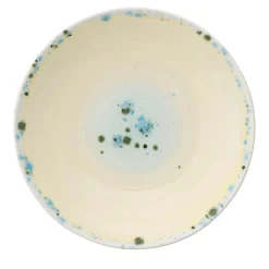 Set di 2 piatti da dessert Murrine Yellow Coupe