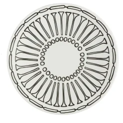 Set di 2 piatti da dessert Grafismi in bianco e nero #7