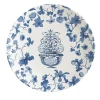 Set di 2 piatti da pane in porcellana Garden Of Eden con piccolo vaso blu #6