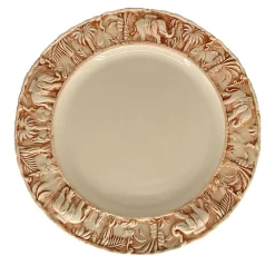 Set di 4 piatti da portata rossi La Menagerie Ottomane