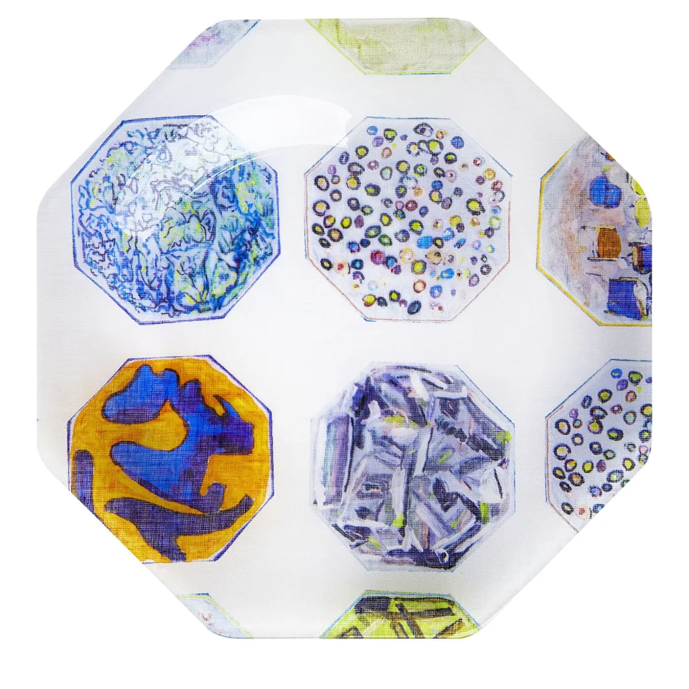 Set di 2 piatti da portata asimmetrici Medallions