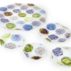 Set di 2 piatti da portata asimmetrici Medallions