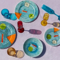 Set di 2 piatti da portata con bordo Sorbet