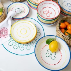 Set di 4 piatti per pane in ceramica multicolore Luminaria