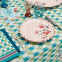 Set di 3 Piatti Piani Veranda Rosa