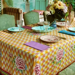 Set di 3 Piatti Piani Veranda Turchese