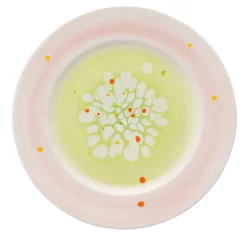 Set di 2 piatti piani verdi Spring