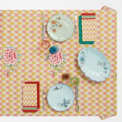 Set di 3 Piattini da Dessert Veranda Turchese