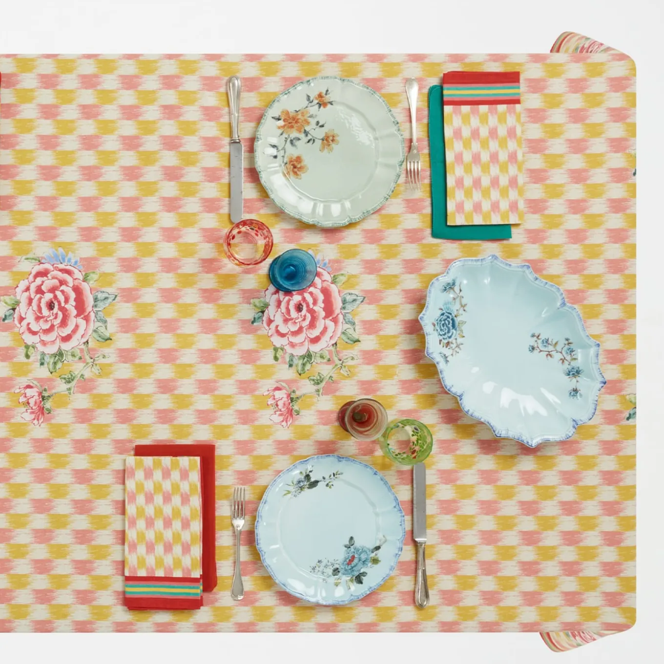 Set di 3 Piattini da Dessert Veranda Turchese