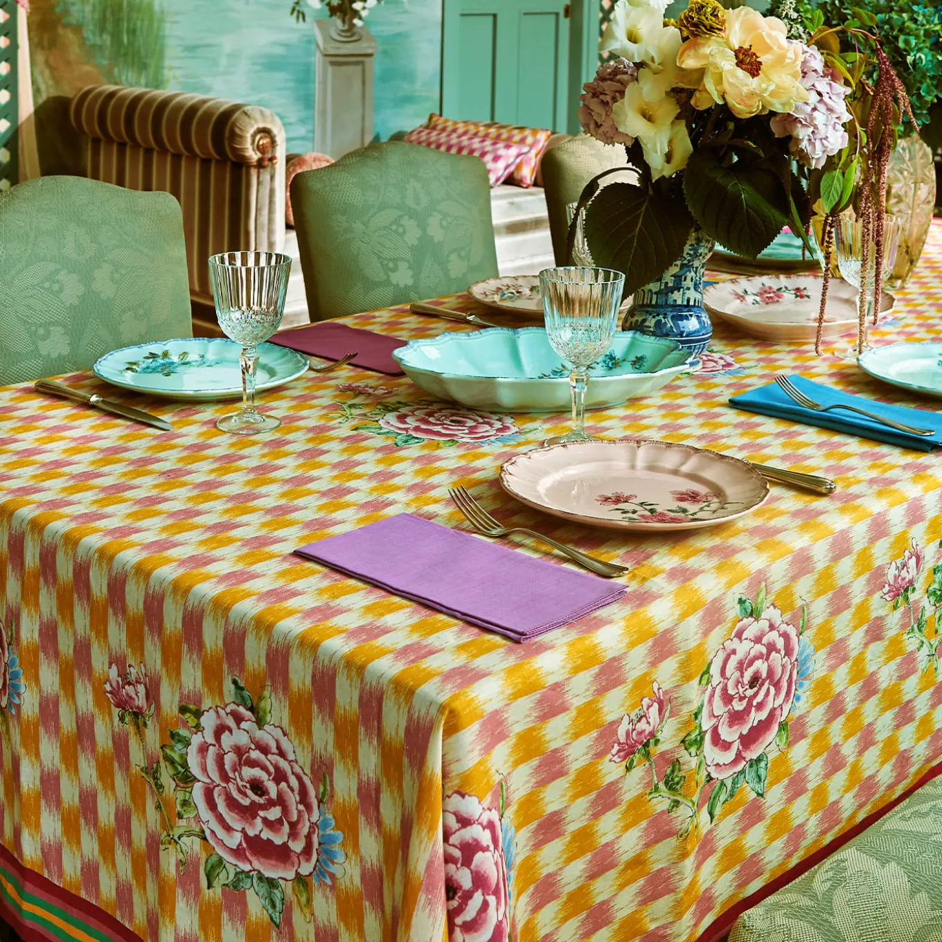 Set di 3 Piattini da Dessert Veranda Turchese