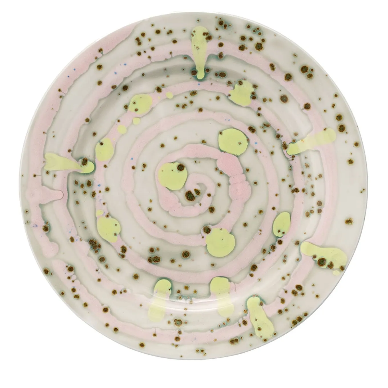 Set di 4 piattini da dessert autunnali con bordo