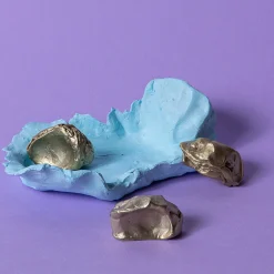 Set di 4 pomelli in ottone per porte Impronta #4 di Nicole Valenti