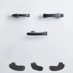 Set di 4 pomelli neri per porte Inca Evolution #3 di Nicole Valenti