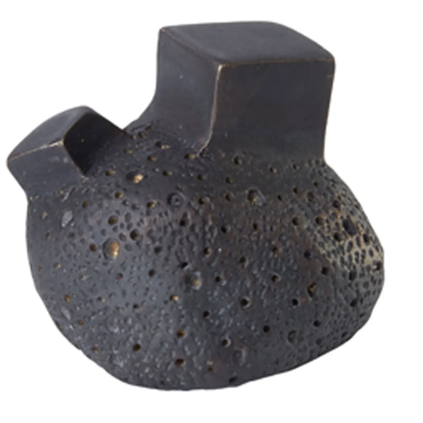 Set di 4 pomelli neri per porte Pietra #3 di Nicole Valenti