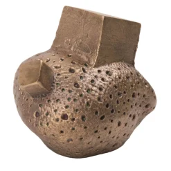 Set di 4 pomelli per porte in ottone Pietra #2 di Nicole Valenti