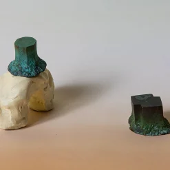 Set di 4 pomelli verdi per porte Solido #1 di Nicole Valenti