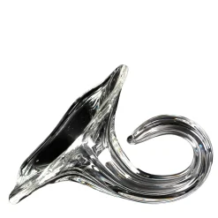 Set di 6 porta tovaglioli in vetro a forma di fiore