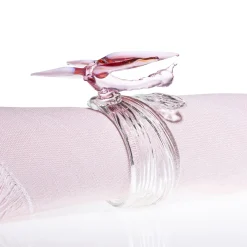 Set di 6 portatovaglioli Ali in Volo con libellula