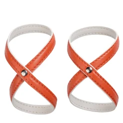 Set di 2 portatovaglioli Heathcliff Spritz arancione e Luna bianco