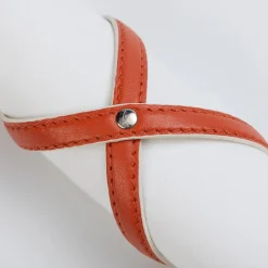 Set di 2 portatovaglioli Heathcliff Spritz arancione e Luna bianco