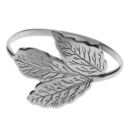 Set di 6 portatovaglioli in ottone argentato